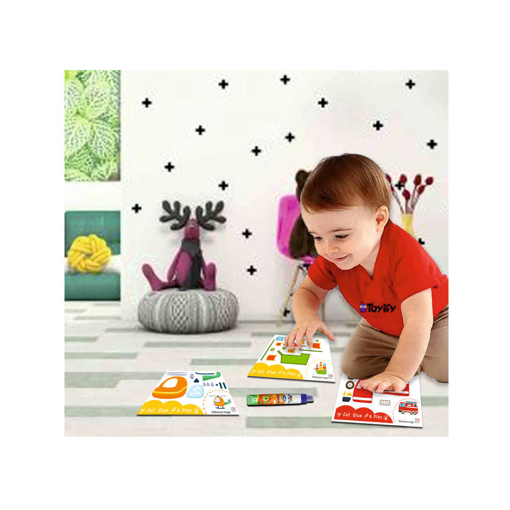 ZOOPLAY Cut & Glue activity - Vehicles