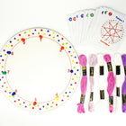 iLearnNGrow Winding Thread Pattern Board with 30 plus pattern cards for Kids Motor Skill Development