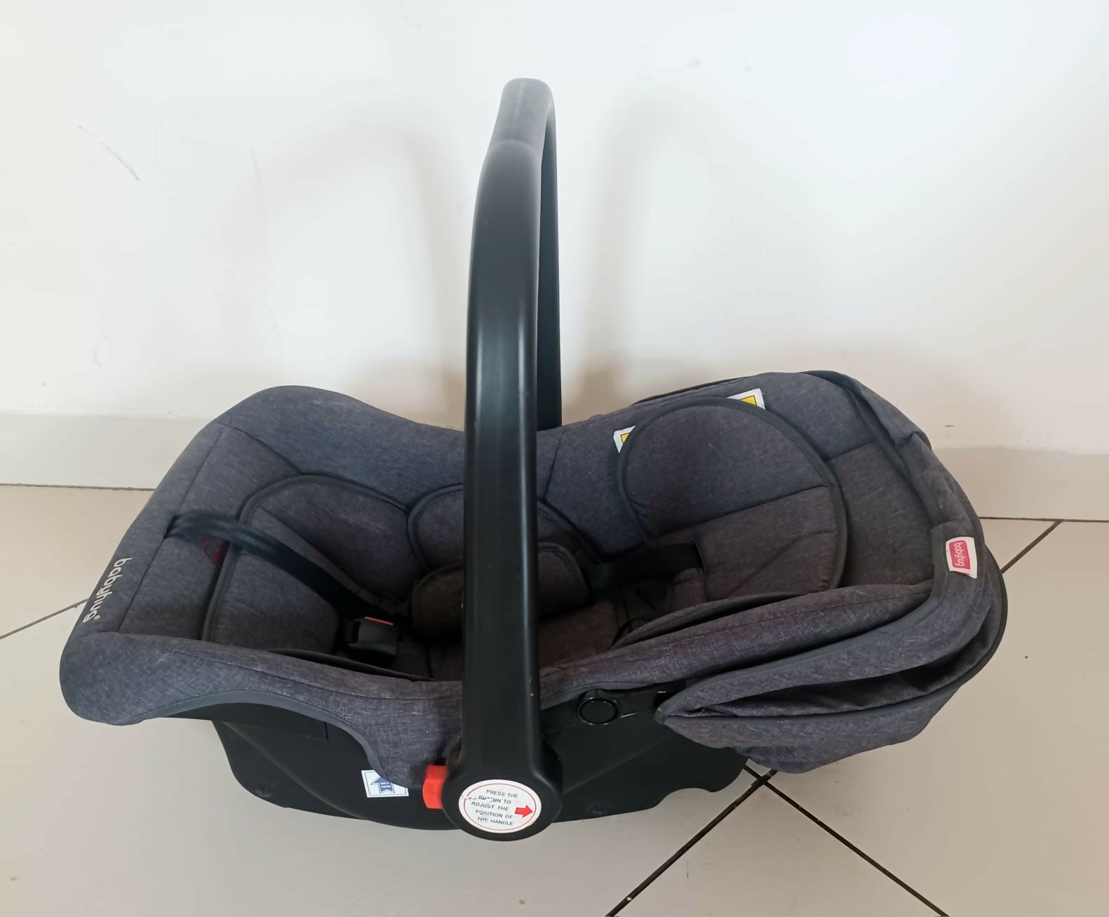 Buy Babyhug Amber Car Seat Cum Carry Cot – 4-in-1 comfort and safety from newborn to toddler.

