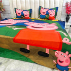 LIFESTYLE COLLECTION Digital Panel Print Cotton Bedsheet Set