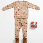 Children's pajama set with Christmas pattern 