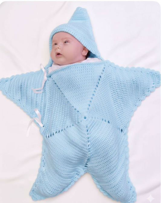 Handmade Customized Crochet Baby Cocoon