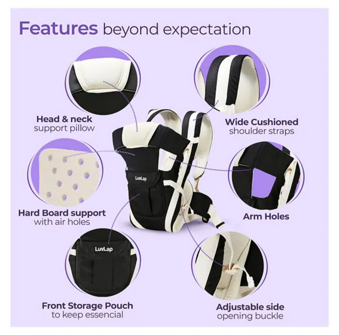 LuvLap Elegant 4 in 1 Baby Carrier Ergonomic Support New Box