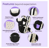 LuvLap Elegant 4 in 1 Baby Carrier Ergonomic Support New Box