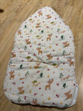 haus & kinder 3 in 1 Baby Sleeping Bag & Carry Nest | Cotton Bedding Set for Infants & New Born Baby | Portable/Travel & Skin Friendly | 0-6 Months (Whimiscal Woodland)