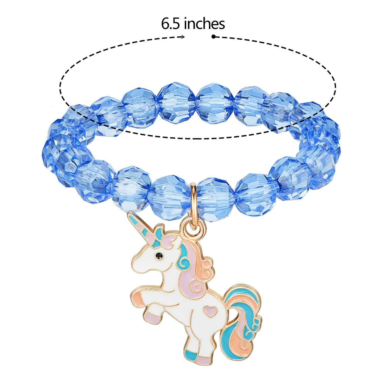 Made of premium quality crystal beads and steel, the bracelets are light in weight, safe to wear, and not easy to fade, break, or wear off.