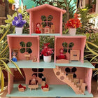 Wooden Doll House- 3 Storied Play Set