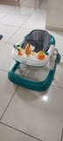 Babyhug Zest Musical Baby Walker With Adjustable Height anti Fall Protection & Toy Bar