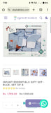 My milestones infant essentials set of 8 blue