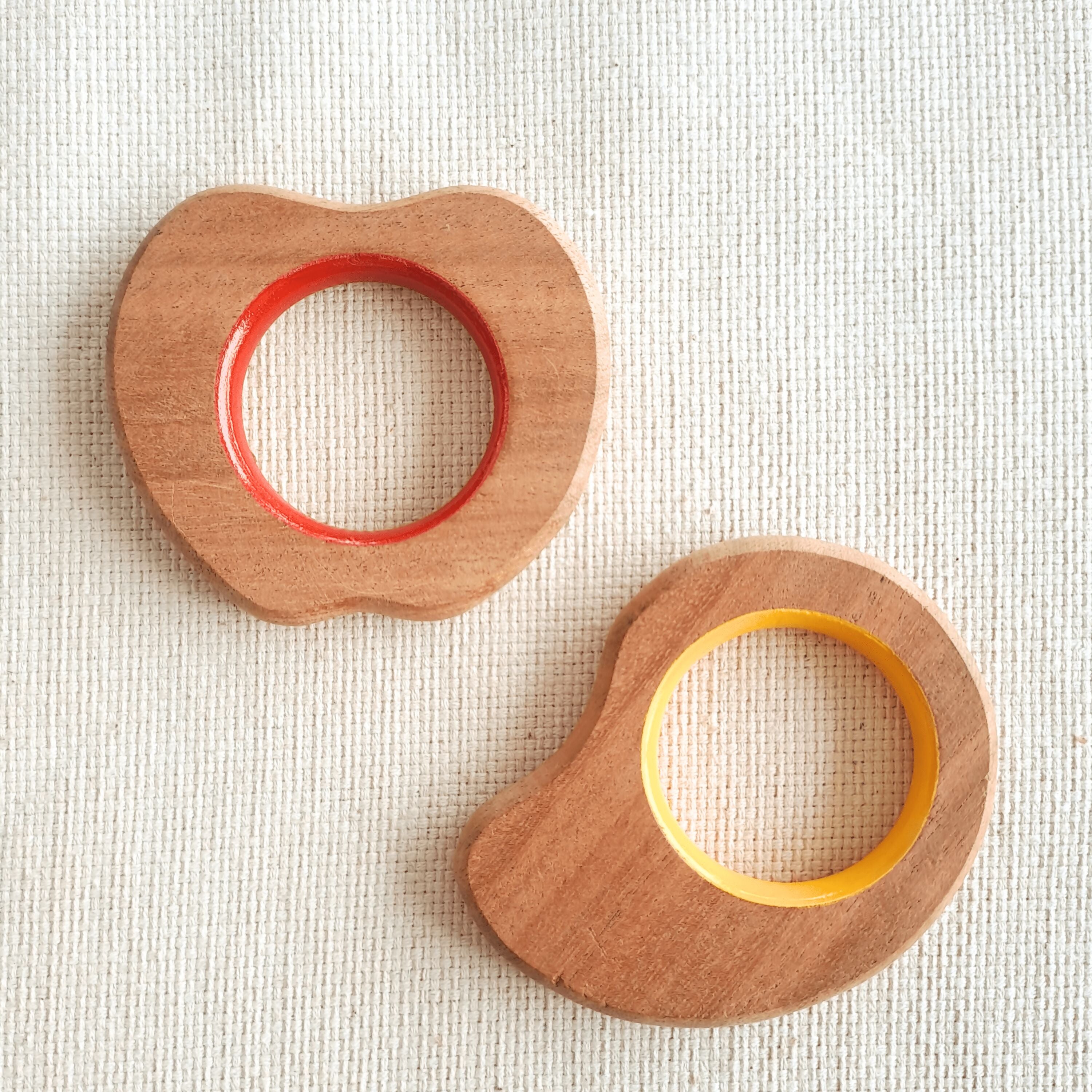 Explore shapes and soothe gums with Babycov's Cute Neem Wood Teethers - natural comfort for safe and playful chewing!