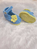 Crochet baby booties