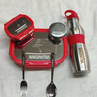 Buy Personalised Stainless Steel Tiffin Box, Bottle, Spoon, Fork Set – Durable, Custom Mealtime Kit for Kids

