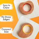 Explore shapes and soothe gums with Babycov's Cute Neem Wood Teethers - natural comfort for safe and playful chewing!