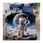 Bed sheets with astronaut bear design 