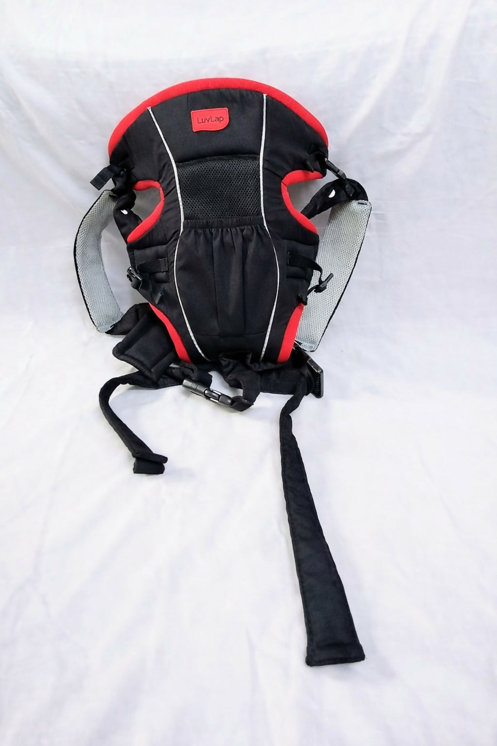 LUVLAP 2 in 1 Adjustable  Baby Carrier, red, Black 