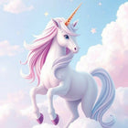 Unicorn design on a bedsheet for kids