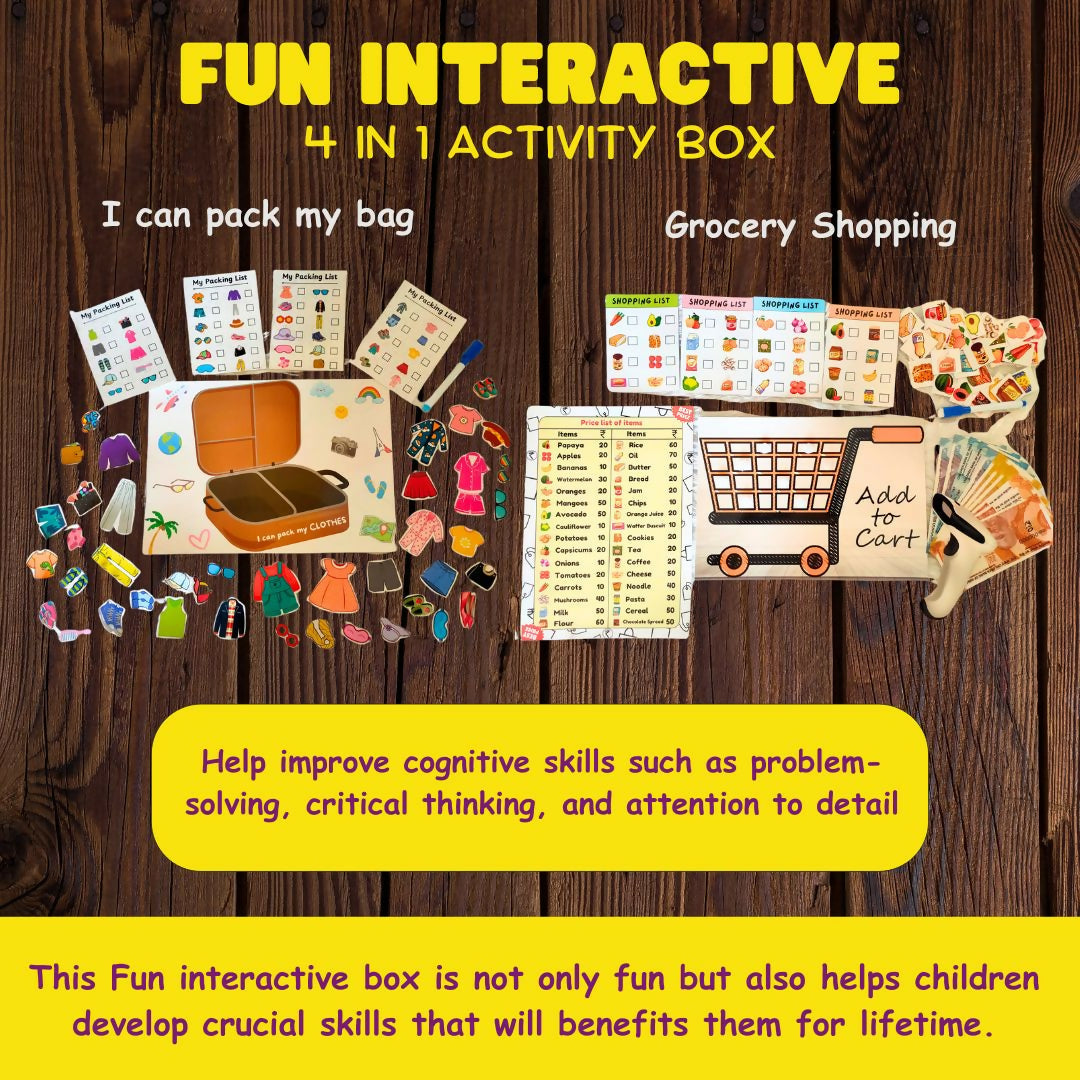 Fun Interactive 4-in-one Activity box 