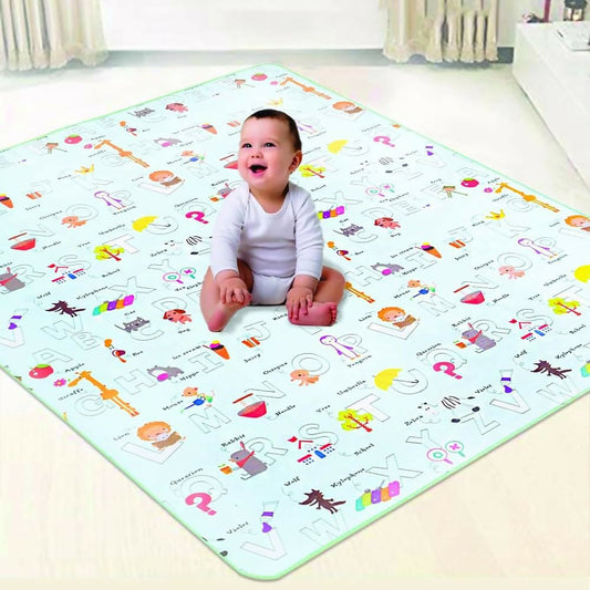 Provide a safe and fun play area for your baby with the AYSIS Double Sided Waterproof Baby Mat Carpet – featuring an extra-large size, durable construction, and water-resistant materials for easy cleaning and maintenance.