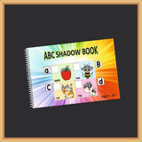 ABC Shadow Book for kids featuring engaging alphabet and shadow-matching activities designed to encourage letter recognition, visual observation, matching skills and early learning through interactive play.