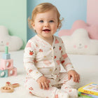TINY TIGGY  Strawberry Dreams Baby Romper