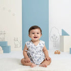 TINY TIGGY  Printed 100% Cambric Cotton Baby Jhabla with 2 Nappies