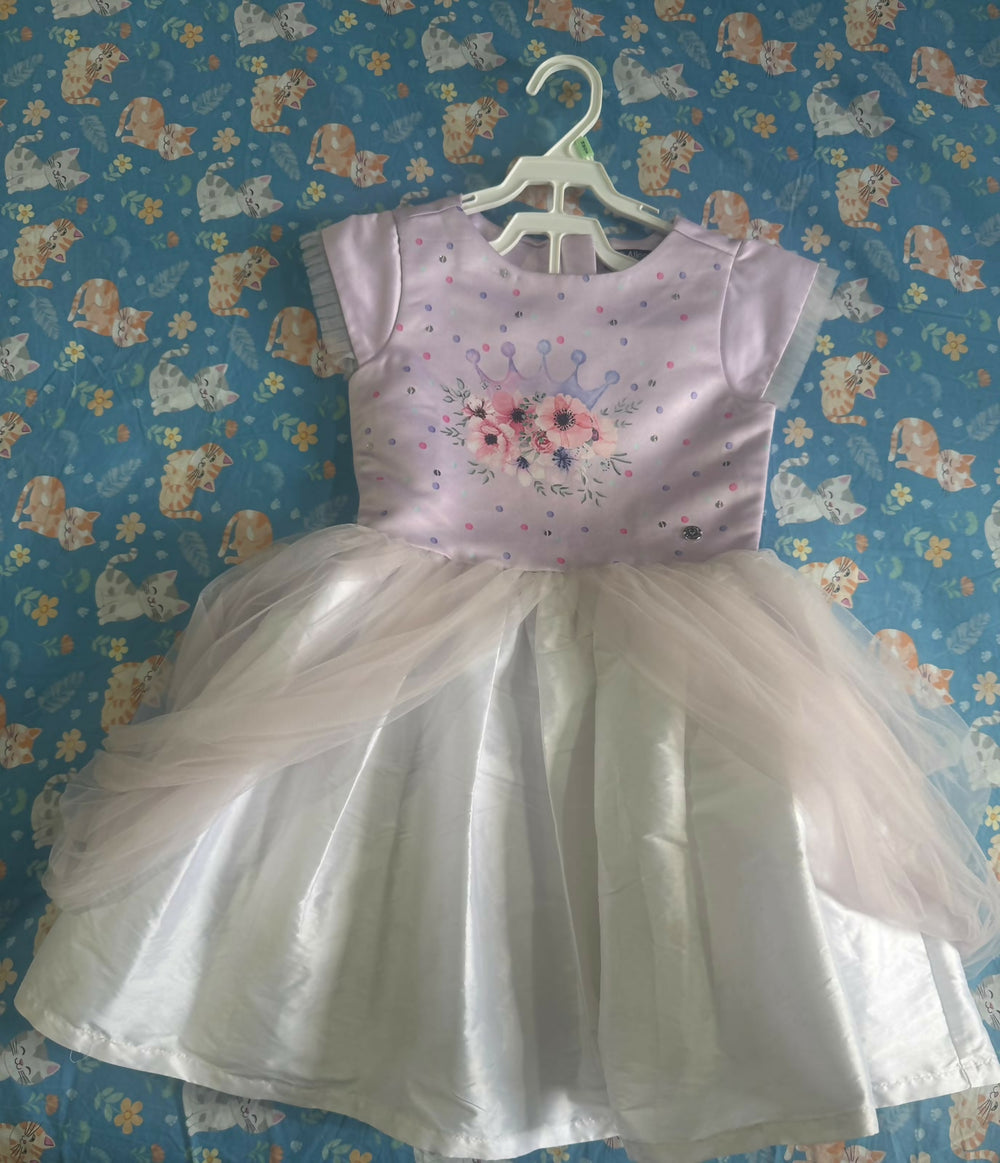 ALLEN SOLLY Partywear Frock/Dress for girls featuring a stylish and elegant design with a comfortable fit, ideal for birthday parties, celebrations, festive occasions and special outings.