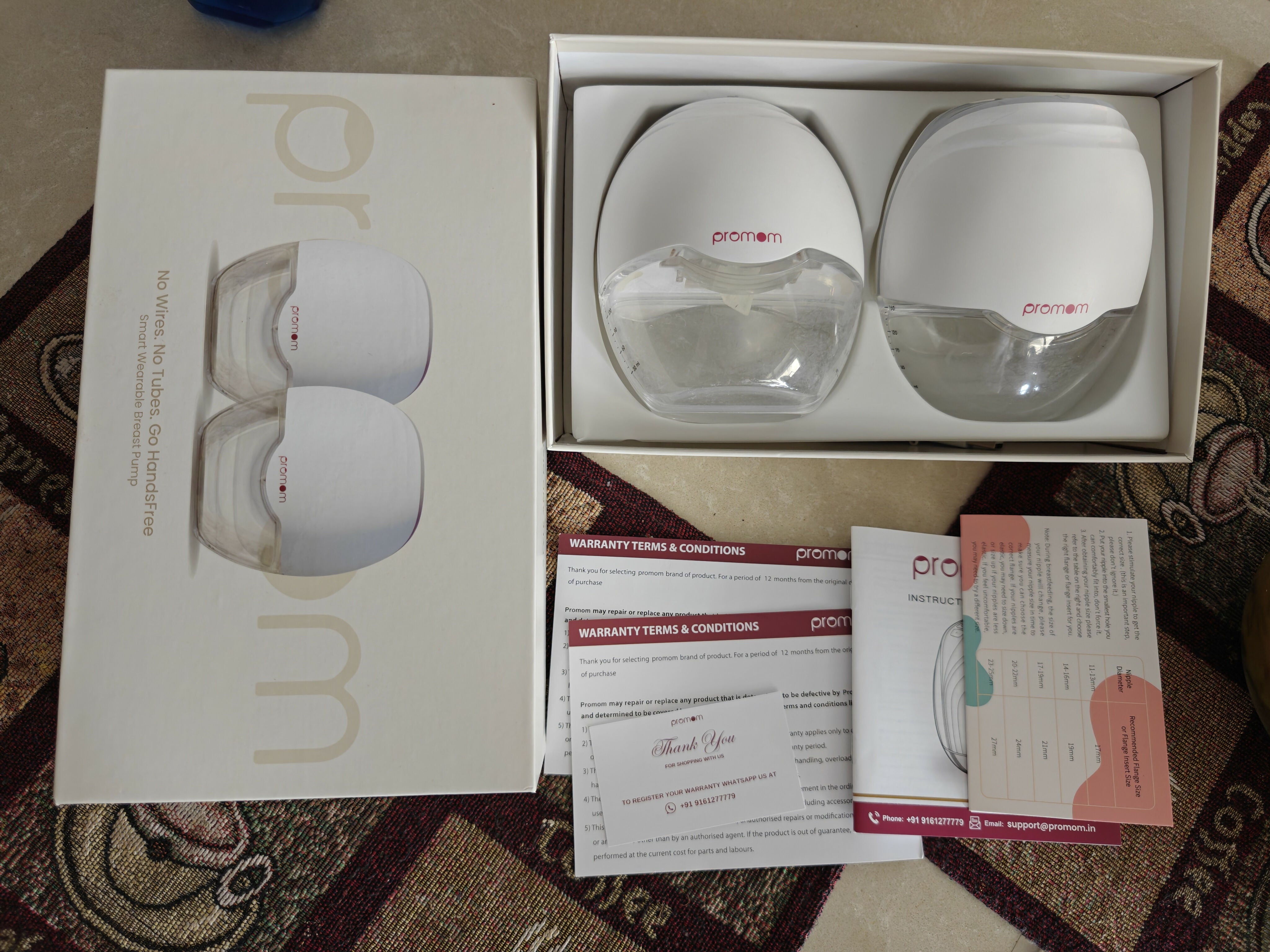 PROMOM Premium Automatic Wireless Breast Pump (Pack of 2)