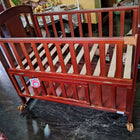 BABYHUG Florence 3 in 1 Rocking Cot/Crib Cum Junior Bed (Cherry)