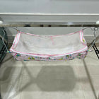 A TO Z HUB portable folding Ghodiyu traditional baby cradle with black cotton cloth, foldable metal frame, gentle rocking design, and a comfortable sleeping space for newborns and infants.