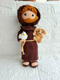 St. Francis of Assisi Crochet Doll