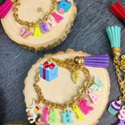 Personalized acrylic initial letter bracelet featuring a custom alphabet charm, durable acrylic finish, adjustable band, and stylish design for kids and adults.