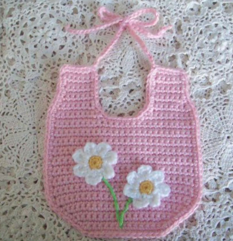 Handmade Crochet Baby Bib – Soft, Reusable & Perfect for Mealtime
