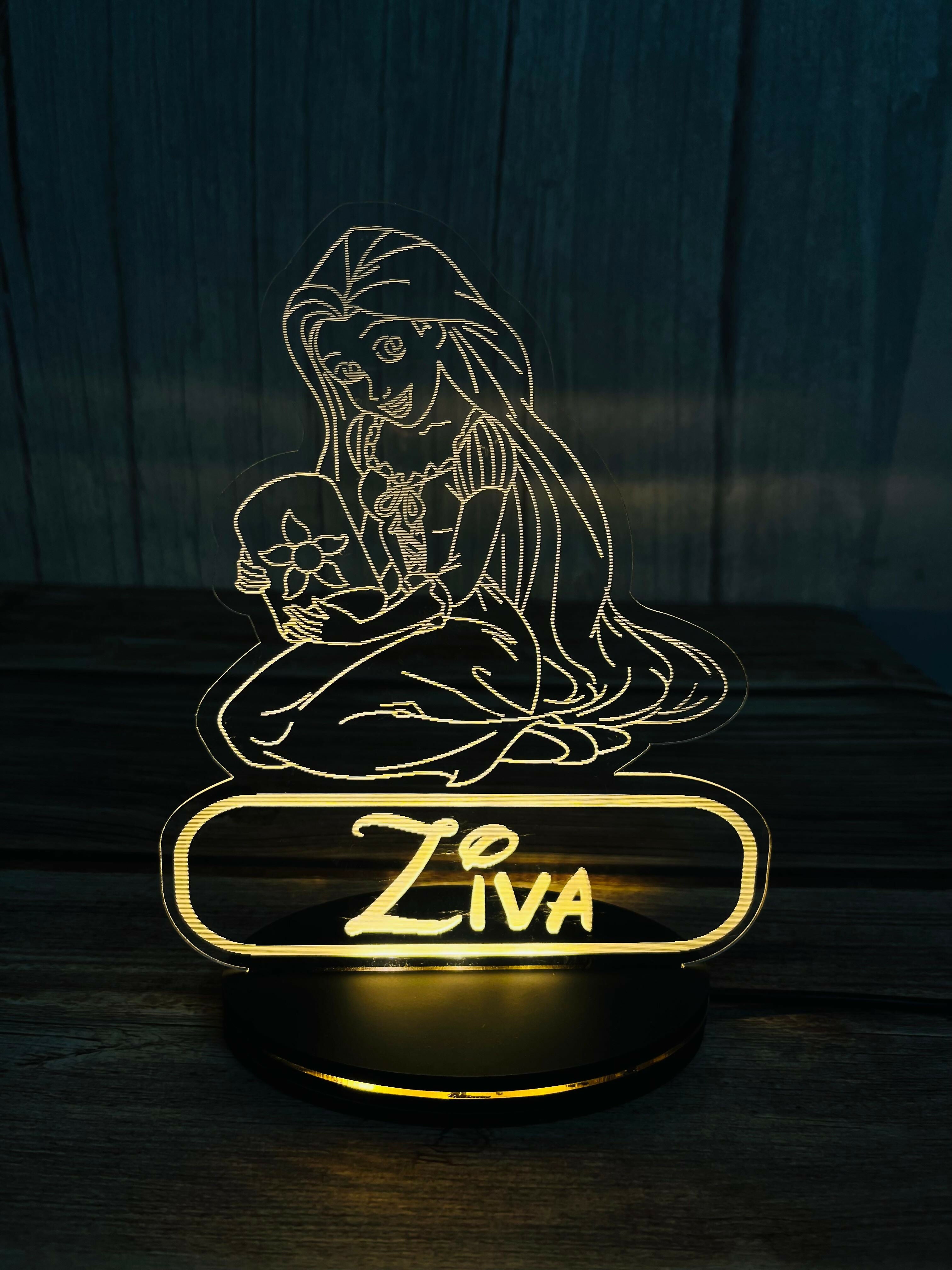 Personalised kids night lamp