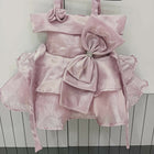 Elegant Organza Satin Frock for Baby Girls – Perfect for Parties and Celebrations.