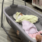 Baby hug swing cradle with remote