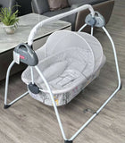 Baby hug swing cradle with remote