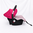 BABYHUG infant car seat carry cot with baby carrier function, rear-facing design, cushioned seat, secure safety harness, and carry handle for newborns and infants up to 13 kg.