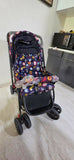 BABYHUG Cosy Cosmo Stroller/Pram with a lightweight foldable frame, reclining seat, adjustable canopy, 5-point safety harness, smooth wheels, and storage basket for comfortable everyday travel with babies and toddlers.