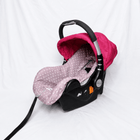 BABYHUG infant car seat carry cot with baby carrier function, rear-facing design, cushioned seat, secure safety harness, and carry handle for newborns and infants up to 13 kg.