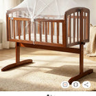 BABYHUG Joy Baby Cradle with Mattress for comfortable rest and gentle rocking.