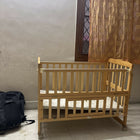 BABYHUG Montana cradle crib with sturdy construction, cozy sleeping space, secure side rails, and comfortable support for newborns, infants, and growing babies.