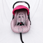 BABYHUG infant car seat carry cot with baby carrier function, rear-facing design, cushioned seat, secure safety harness, and carry handle for newborns and infants up to 13 kg.