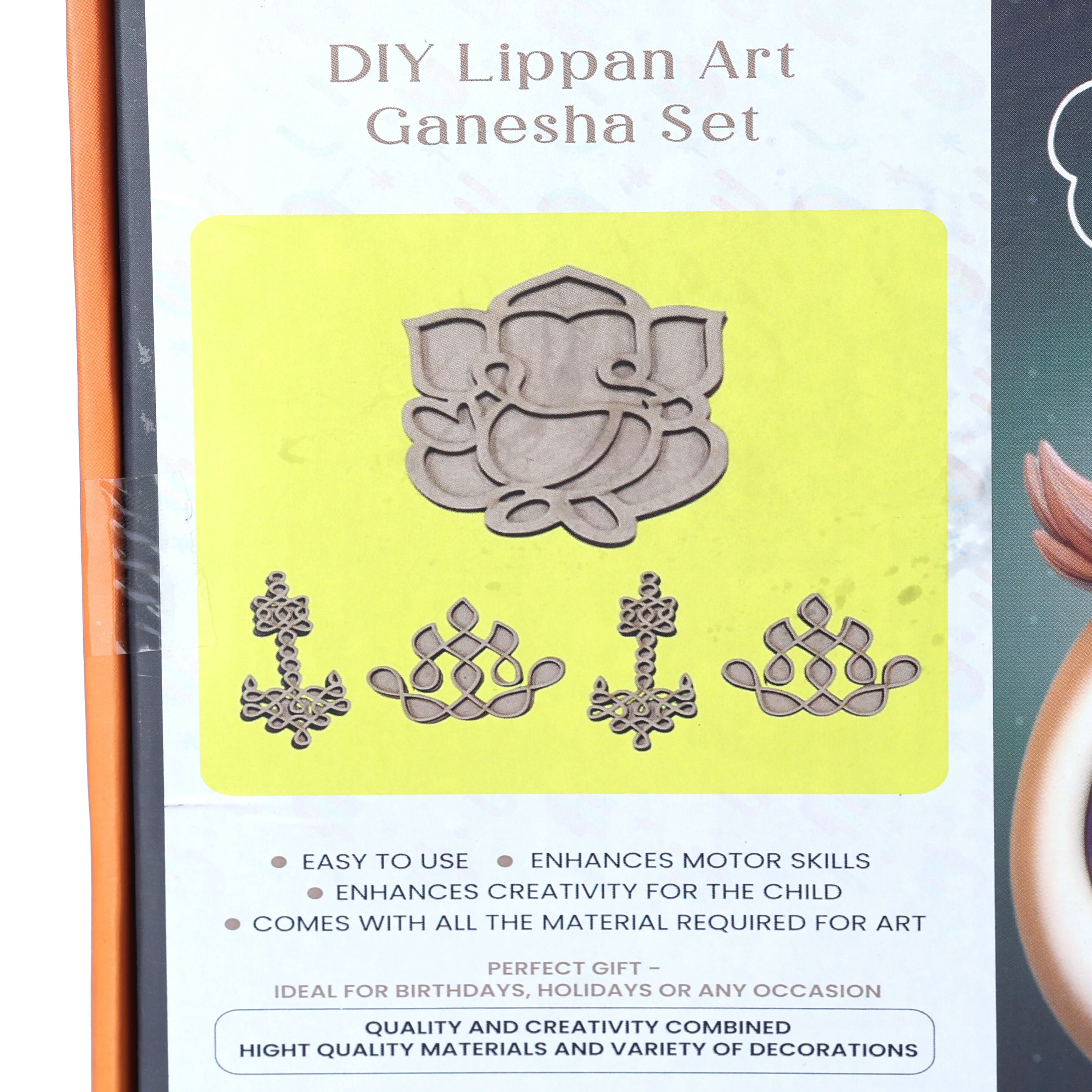 This Lippan Art Kit is a wonderful all-inclusive kit to get started on this lovely attractive traditional art form for Diwali
