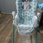 BABYHUG Fine Dine Highchair With 6 Adjustable Heights & 3 Level Seat Recline - Sea Green White