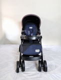 LuvLap Galaxy 18257 Baby Stroller Pram Reversible Recline 15kg Navy Black B169