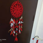 crochet dreamcatcher, handmade wall decor, boho dreamcatcher, nursery wall hanging, crochet home decoration