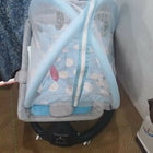 Light blue baby bedding gift set with soft bedding essentials, cozy fabric, baby-friendly design, and matching accessories for newborn comfort and gifting.