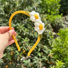 Handmade Crochet Headbands for Baby Girls with cute and stylish designs.