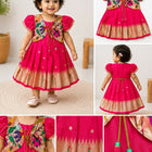 Frock/Dress for Baby Girl in New condition featuring a cute and stylish design with a comfortable fit, suitable for parties, birthdays, family gatherings, outings, and other special occasions.