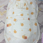Baby bedding with mosquito net featuring a soft mattress, pillow, breathable fabric, and protective mosquito net for a cozy, comfortable, and secure sleeping space for babies.